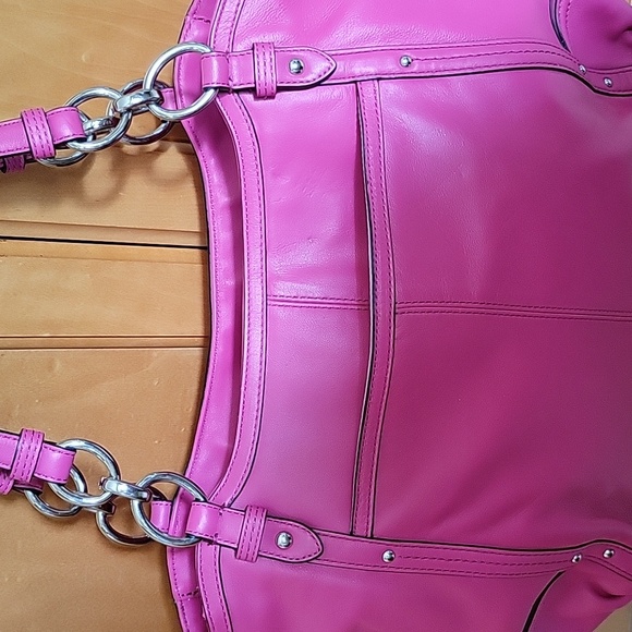 Coach Pink Leather Alexandra Shoulder Bag - Picture 4 of 6